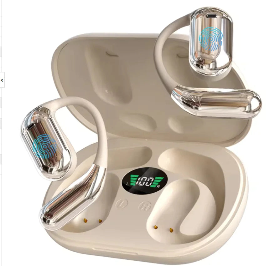 🎧 Ear-Mounted LED Headset | Immersive Sound & Futuristic Display ⚡