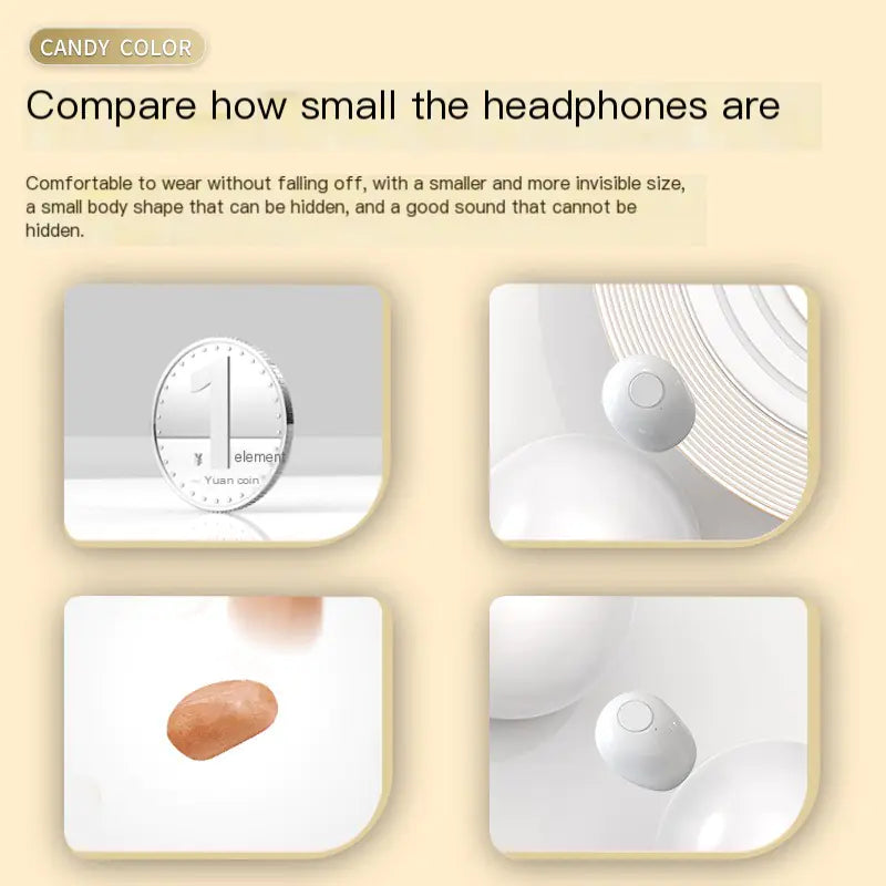 🎧 Mini Pro4SS Wireless Earbuds | Invisible Design & Crystal-Clear Sound ✨