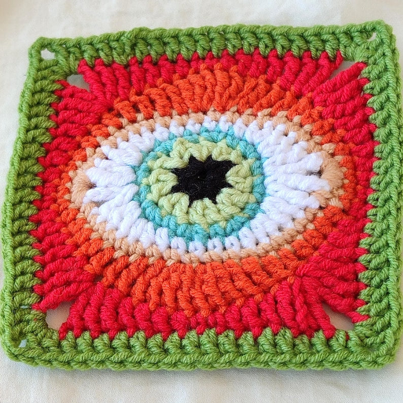 Handmade Evil Eye Crochet Coaster Set